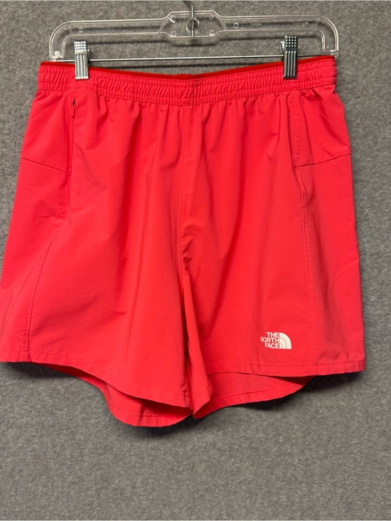 The North Face Pants - The North Face Women's Red Woven Polyester Athletic Shorts Pockets 3" Inseam SzM
